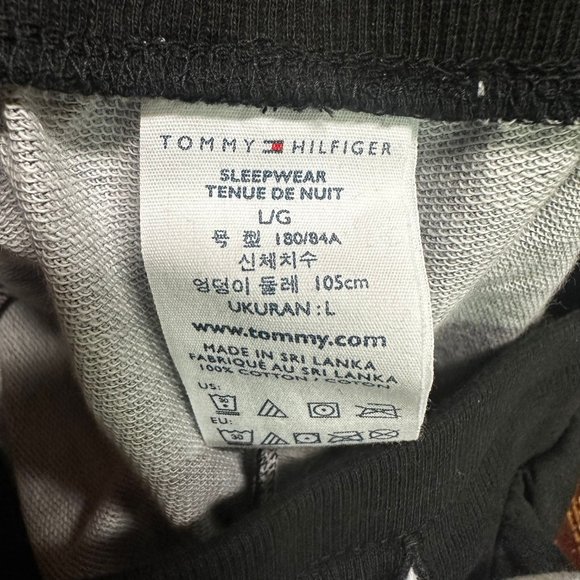 Tommy Hilfiger Mens Black Elastic Waist Tapered Leg Jogger Pants Size S M XL - Picture 5 of 6